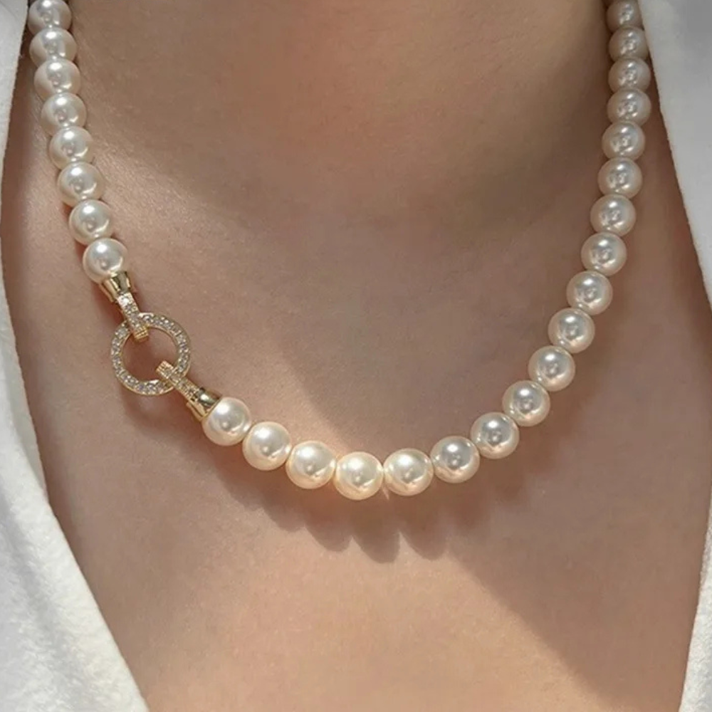 Inspiration Rhodium Pendant (This inspirational link chain is adorned with a studded pendant, adding a touch of edgy elegance to any outfit)