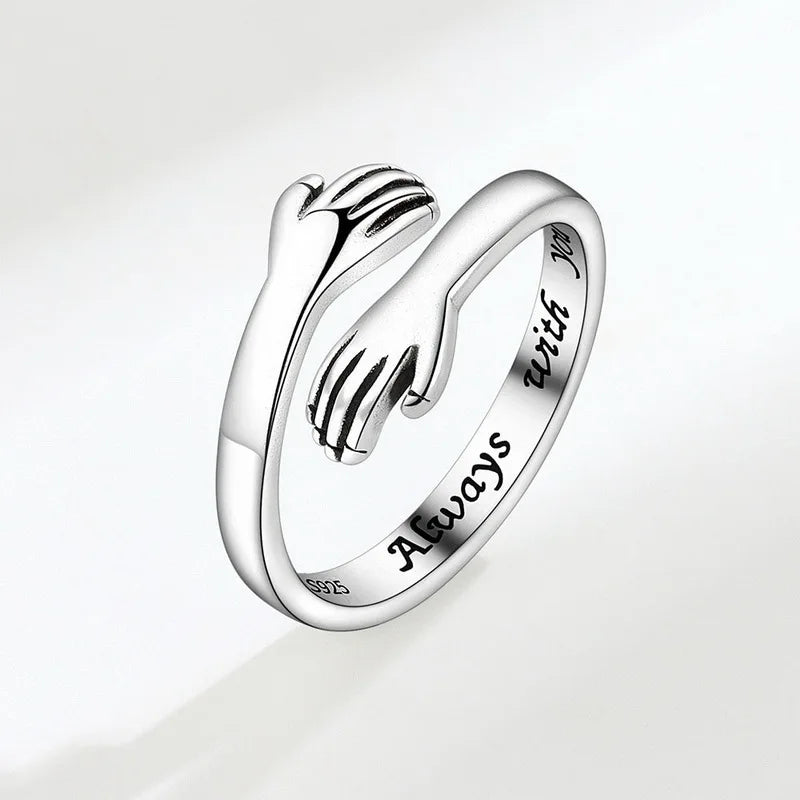 Hug Romantic Heart ( This ring sparkles and shines for the lovers)