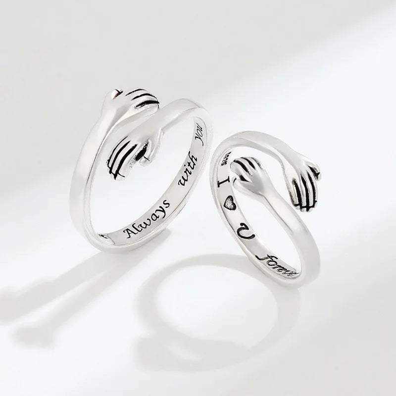 Hug Romantic Heart ( This ring sparkles and shines for the lovers)