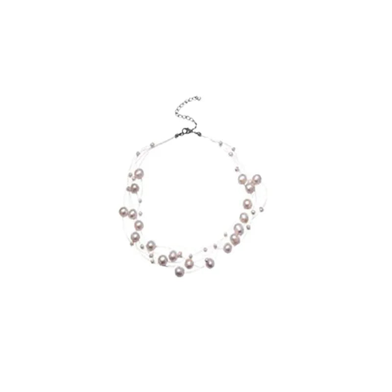 Glory Pearl Choker (Handcrafted with unique pearls, this luxurious piece exudes sophistication and elegance)